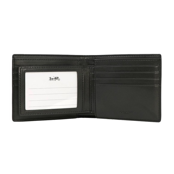 COACH NWT Compact ID Wallet In Signature Canvas - Picture 3 of 4